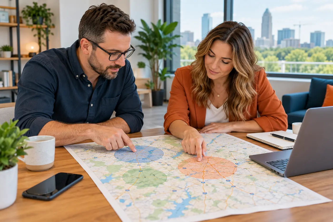 Business owners planning Google Ads service areas across Raleigh Cary and Durham
